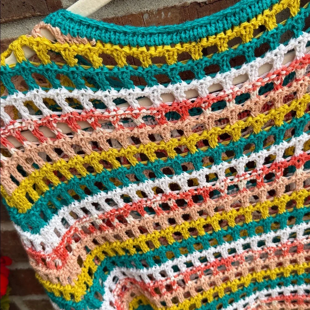 Kerisma Ladies S/M Multicolor Crochet 🧶 Top